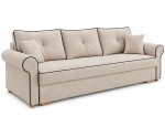 Elegantes 3-Sitzer-Sofa mit Schlaffunktion und Bettkasten, Schlafcouch, TRIVIO K4