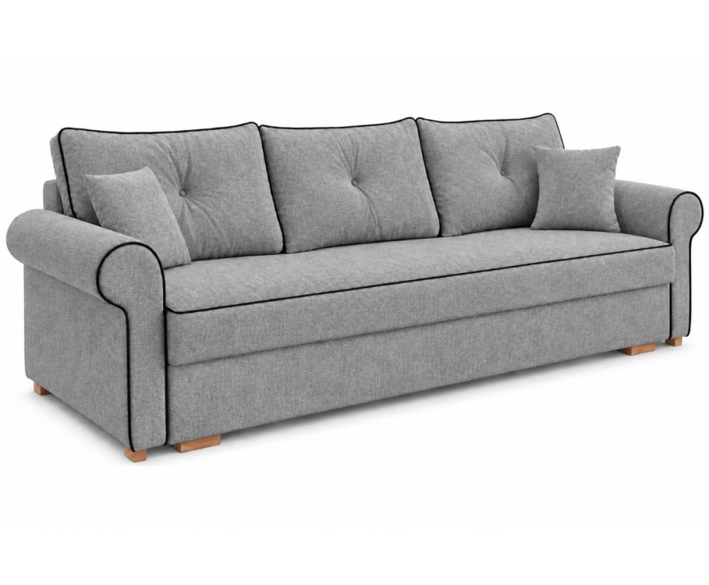 Elegantes 3-Sitzer-Sofa mit Schlaffunktion und Bettkasten, Schlafcouch, TRIVIO K4 Elegantes 3-Sitzer-Sofa mit Schlaffunktion und Bettkasten, Schlafcouch, TRIVIO K4