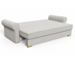 Elegantes 3-Sitzer-Sofa mit Schlaffunktion und Bettkasten, Schlafcouch, TRIVIO K4