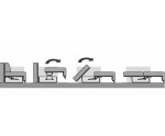 Elegantes 3-Sitzer-Sofa mit Schlaffunktion und Bettkasten, Schlafcouch, TRIVIO K4
