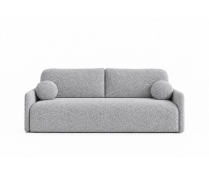 Schlafcouch mit Schlaffunktion und Bettkasten, 3-Sitzer-Sofa, Rückenkissen, TRIVIO K12