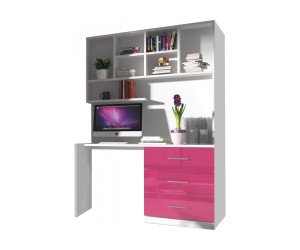 MAJA Biurko z regałem (nadstawka), KOLORY połysk!