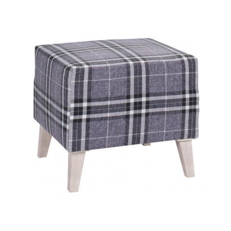 Hocker quadratisch mit Karomuster, LEMONE