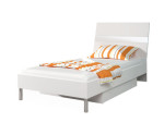 Modernes Jugendbett 90x200 + Lattenrost + Bettkasten, Farbvarianten, MAJA 1