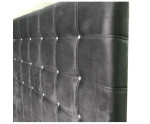 Boxspringbett 140x200 cm, Ehebett, Hotelbett, im Glamour-Stil, Kopfteil mit Kristallen, MAGNUS 11A