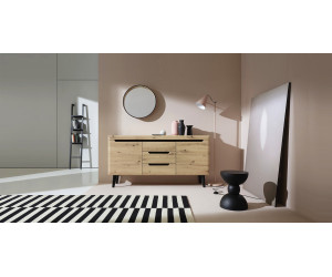 Sideboard 160 cm, Kommode, Beistellschrank Eiche Artisan, ALTA 160