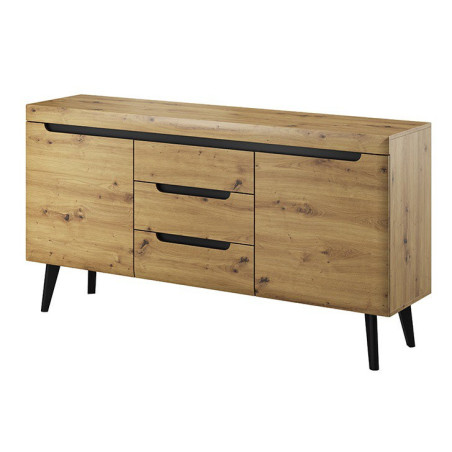 Sideboard 160 cm, Kommode, Beistellschrank Eiche Artisan, ALTA 160