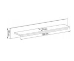 Wandboard Regal 107 cm Eiche Aristan, ALTA Wandboard Regal 107 cm Eiche Aristan, ALTA