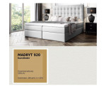 Boxspringbett 140x200 cm, Ehebett, Hotelbett, im Glamour-Stil, Kopfteil mit Kristallen, MAGNUS 11A