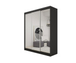 Schiebetürenschrank 180 cm mit Spiegel, Kleiderschrank 3-türig, 4 Farbvarianten, MARTEN SZ3