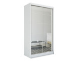 Schiebetürenschrank 150 cm mit Spiegel, Kleiderschrank 2-türig, Farbvarianten, MARTEN SZ4