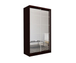Schiebetürenschrank 150 cm mit Spiegel, Kleiderschrank 2-türig, Farbvarianten, MARTEN SZ4 Schiebetürenschrank 150 cm mit Spiegel, Kleiderschrank 2-türig, Farbvarianten, MARTEN SZ4