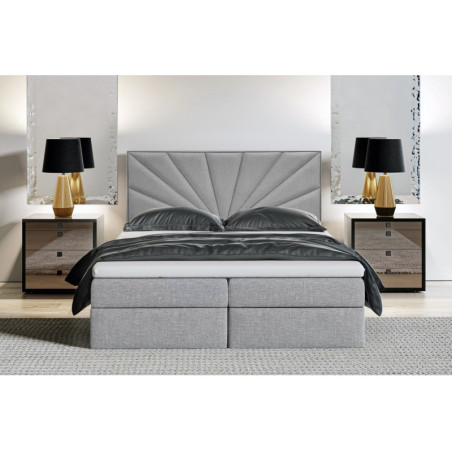 Boxspringbett 140, 160, 180, 200x200 cm, Ehebett, Hotelbett, mit Bettkasten, MAGNUS 18A