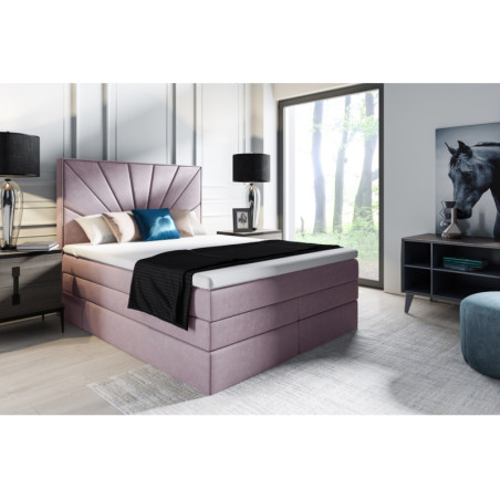 Boxspringbett, Ehebett mit Bettkasten 140, 160, 180, 200x200 cm, MAGNUS 18B