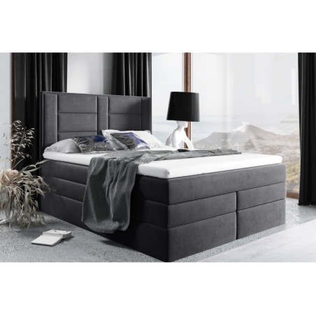 Boxspringbett, Ehebett mit Bettkasten 140, 160, 180, 200x200 cm, MAGNUS 21B