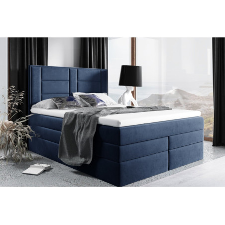 Boxspringbett, Ehebett mit Bettkasten 140, 160, 180, 200x200 cm, MAGNUS 21B