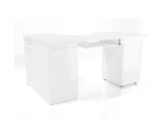 Schreibtisch weiß, Bürotisch, Arbeitstisch groß, links oder rechts, MAKSYM