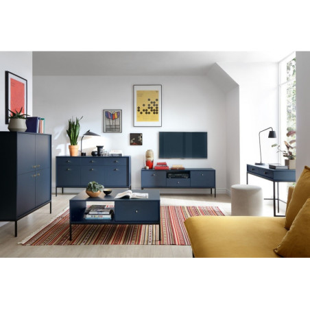 Beistelltisch, Couchtisch, Kaffetisch 68x103, marineblau, ARON ML104