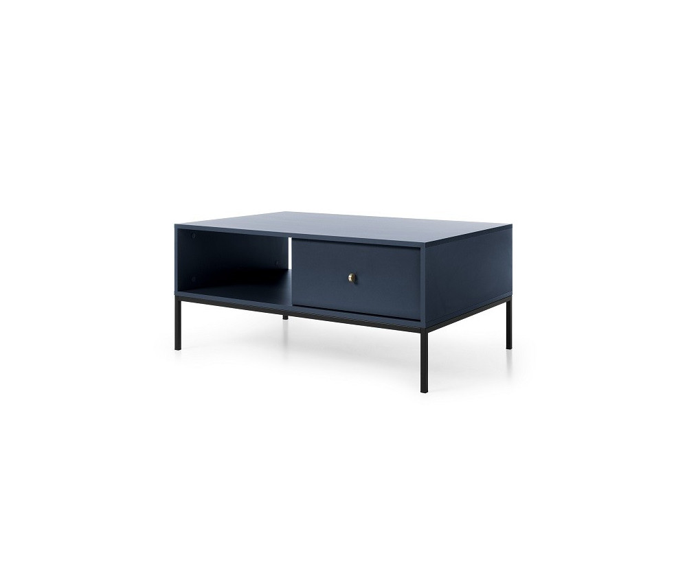 Beistelltisch, Couchtisch, Kaffetisch 68x103, marineblau, ARON ML104