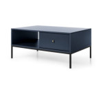 Beistelltisch, Couchtisch, Kaffetisch 68x103, marineblau, ARON ML104