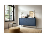 Dreitürige Kommode mit Schubladen marineblau, ARON MKSZ154 Dreitürige Kommode mit Schubladen marineblau, ARON MKSZ154