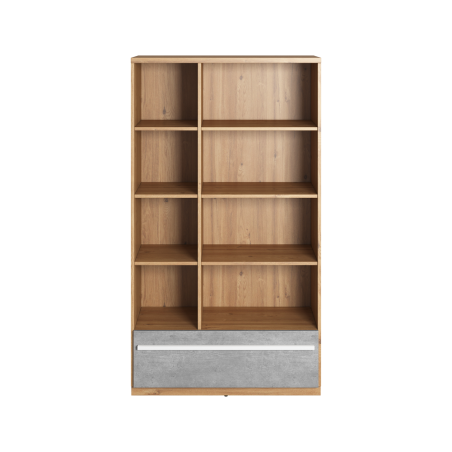 PLANO PN-03 Regal 90 cm, Bücherregal mit einer Schublade