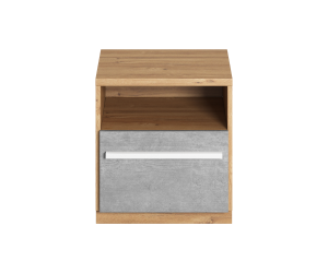 PLANO PN-09 Nachttisch mit Schublade und offenem Fach