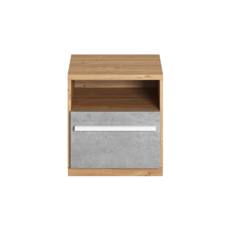 PLANO PN-09 Nachttisch mit Schublade und offenem Fach