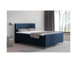 Boxspringbett 140x200 cm, Ehebett, Hotelbett, mit Kopfteil, Fußteil und Bettkasten, ANTONINA 2M 