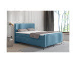 Boxspringbett 140x200 cm, Ehebett, Hotelbett, mit Kopfteil, Fußteil und Bettkasten, ANTONINA 2M 