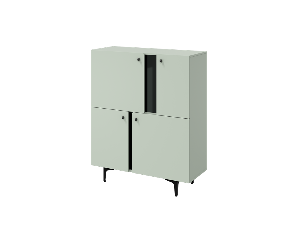 Kommode 4-türig, vielseitig einsetzbar, 2 Farbvarianten, COLOURS CS-01