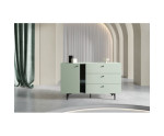 Kommode 1-türig, mit 3 Schubladen, vielseitig einsetzbar, 2 Farbvarianten, COLOURS CS-04