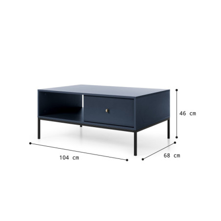 Beistelltisch 68x103, Couchtisch, Kaffetisch, sandbeige ARON ML104