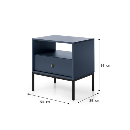 Nachttisch, Nachtschrank, Nachtkommode, sandbeige, ARON MS54