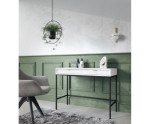 Schminktisch mit Schubladen, Frisiertisch, Schreibtisch weiß, SIENA T104