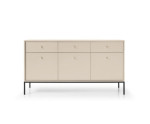Kommode 3-türig 3 Schubladen sandbeige, ARON MKSZ154