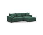 Modernes Ecksofa mit Schlaffunktion und Bettkasten, Cord, FERRO 43L