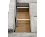 Modernes Ecksofa mit Schlaffunktion und Bettkasten, Cord, FERRO 43L