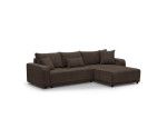 Modernes Ecksofa mit Schlaffunktion und Bettkasten, Cord, FERRO 43L