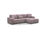 Modernes Ecksofa mit Schlaffunktion und Bettkasten, Cord, FERRO 43L