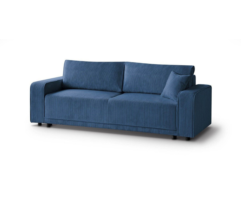 Schlafcouch, 3-Sitzer-Sofa ausziehbar, aus Cord, FERRO 44
