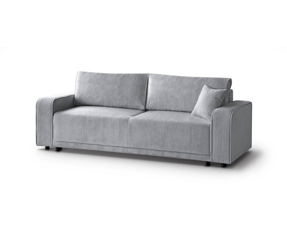 Schlafcouch, 3-Sitzer-Sofa ausziehbar, aus Cord, FERRO 44