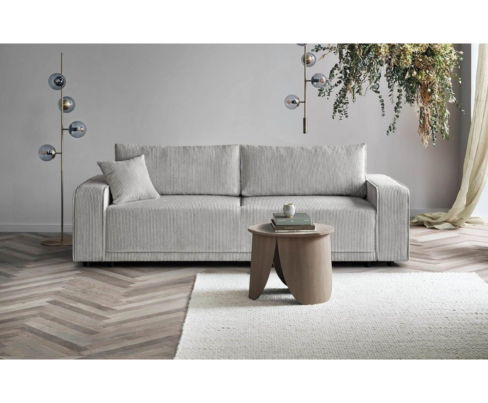 Schlafcouch, 3-Sitzer-Sofa ausziehbar, aus Cord, FERRO 44