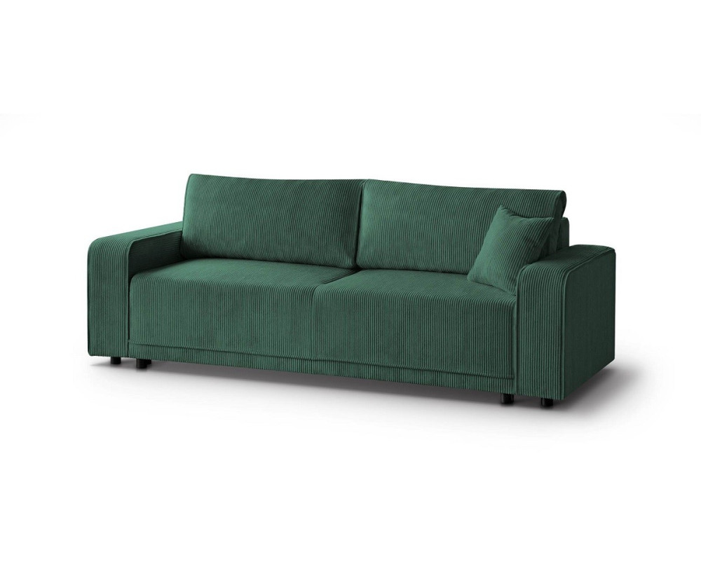 Schlafcouch, 3-Sitzer-Sofa ausziehbar, aus Cord, FERRO 44