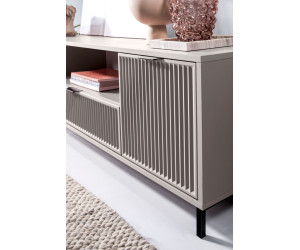 Couchtisch mit Schublade, Metallbeine, Kaschmir, MAISON 06