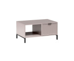 Couchtisch mit Schublade, Metallbeine, Kaschmir, MAISON 06 Couchtisch mit Schublade, Metallbeine, Kaschmir, MAISON 06