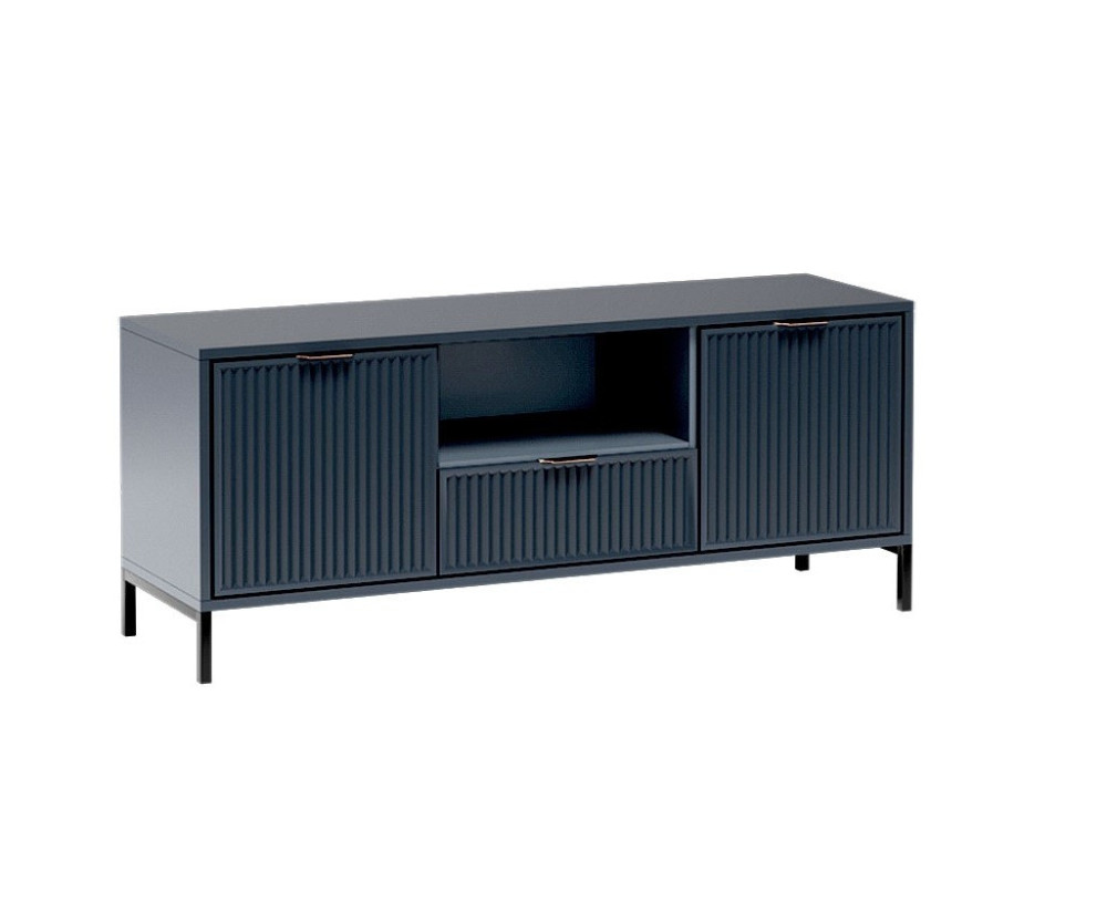 Designer TV-Kommode TV Lowboard Softclose 135 cm Indigo, MAISON 03 Designer TV-Kommode TV Lowboard Softclose 135 cm Indigo, MAISON 03