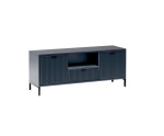 Designer TV-Kommode TV Lowboard Softclose 135 cm Indigo, MAISON 03 Designer TV-Kommode TV Lowboard Softclose 135 cm Indigo, MAISON 03