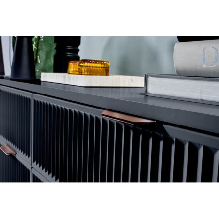 Couchtisch mit Schublade, Metallbeine, Indigo, MAISON 06