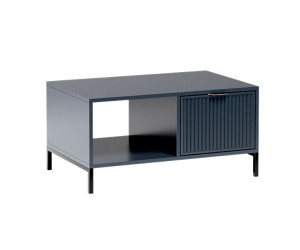 Couchtisch mit Schublade, Metallbeine, Indigo, MAISON 06